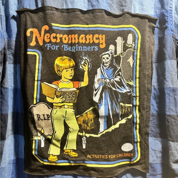 One of a kind flannel with patch - Picture 3 of 4